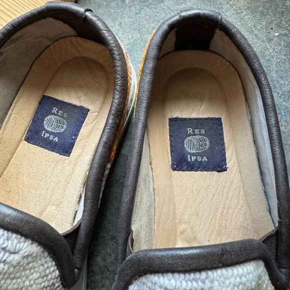 Res Ipsa Kilimn loafers Sneakers Slip-ons white multi colored Size 7 - Picture 6 of 10